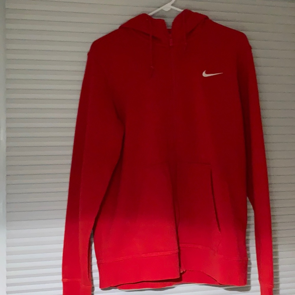 Red Nike zip up